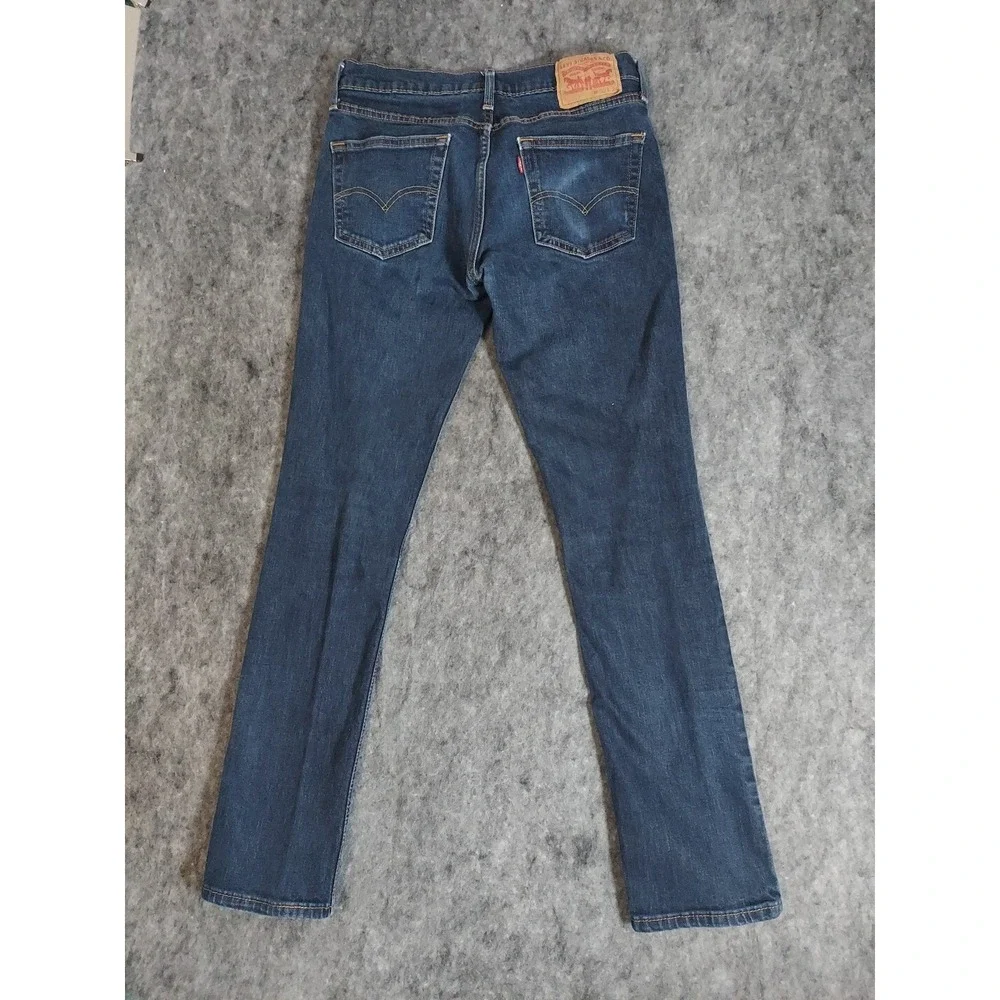 Levis Jeans Mens 30x32 Blue 511 Slim Fit Straight‎ Leg Preppy Dark Wash Red Tab
